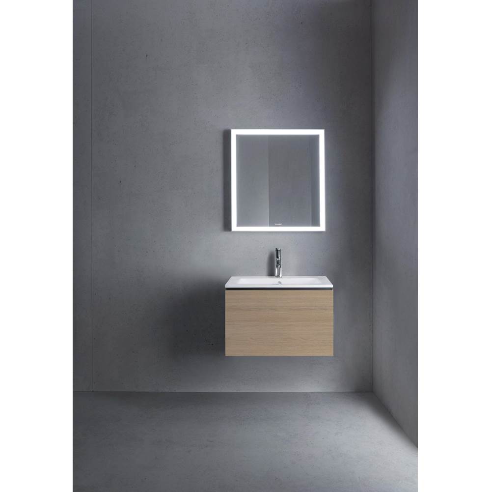 L-Cube One Drawer Wall-Mount Vanity Unit Concrete Gray