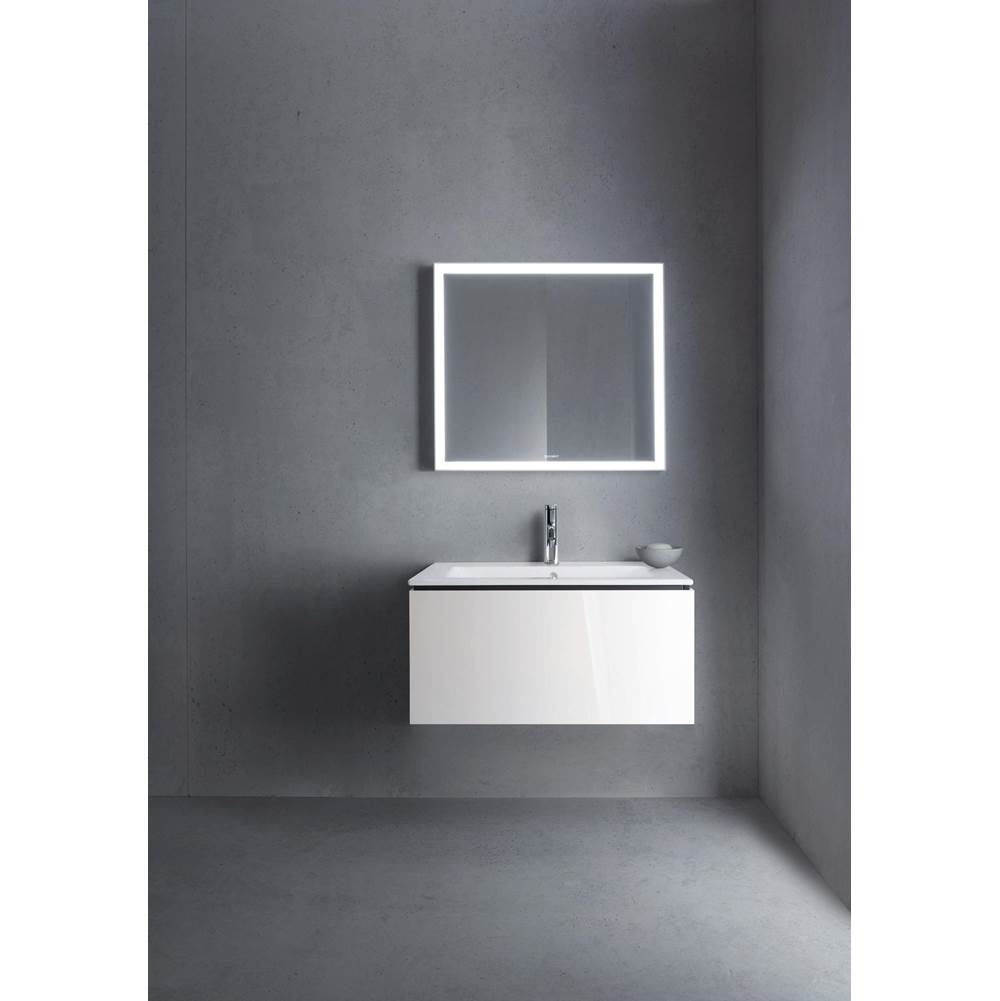L-Cube One Drawer Wall-Mount Vanity Unit Concrete Gray
