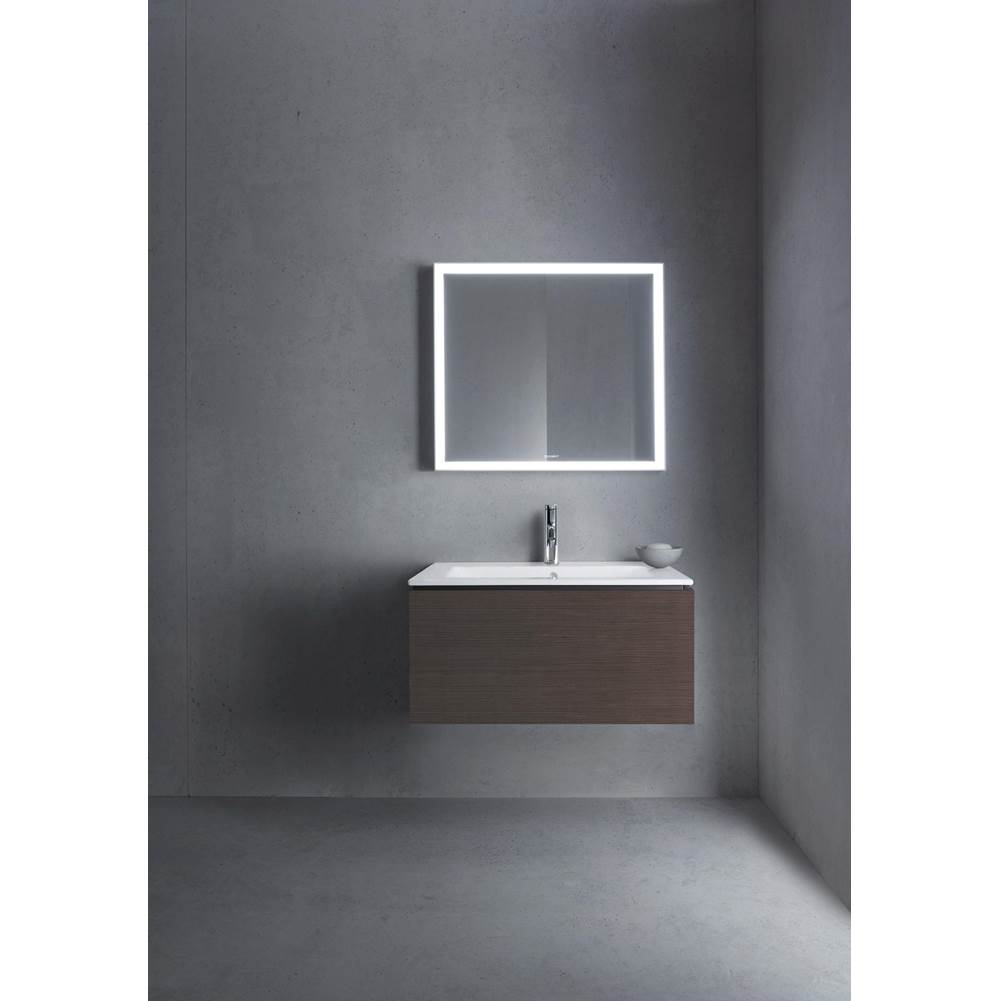 L-Cube One Drawer Wall-Mount Vanity Unit Concrete Gray