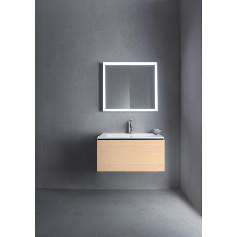 L-Cube One Drawer Wall-Mount Vanity Unit Concrete Gray