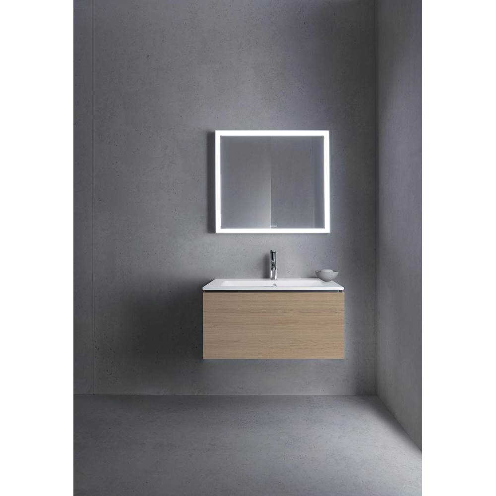 L-Cube One Drawer Wall-Mount Vanity Unit Concrete Gray