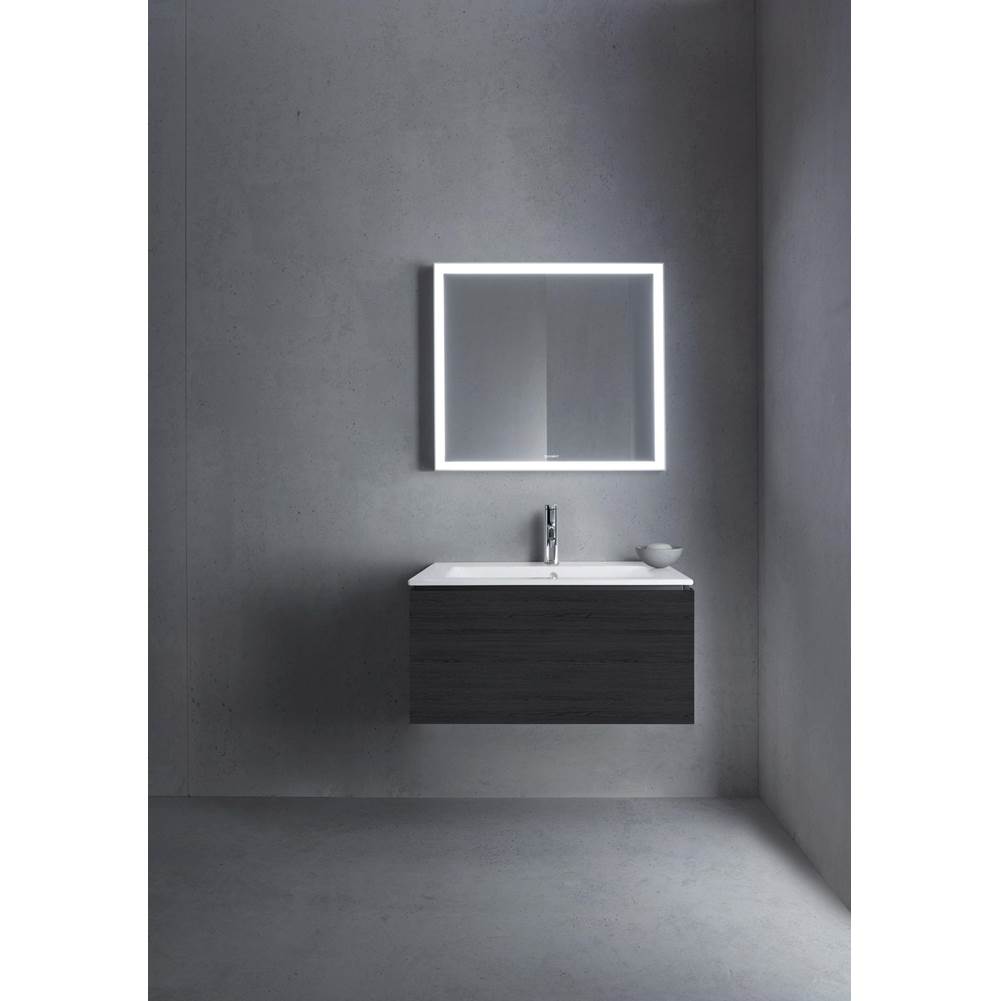 L-Cube One Drawer Wall-Mount Vanity Unit Concrete Gray