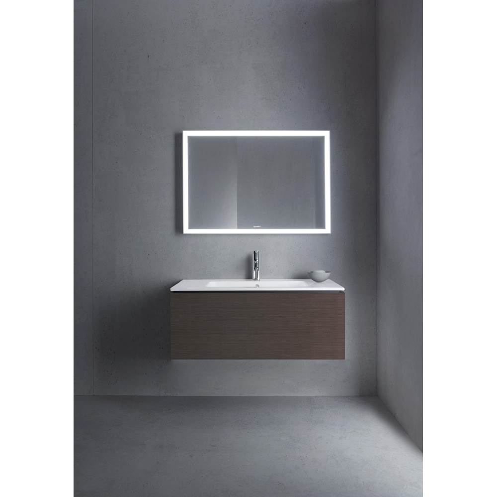 L-Cube One Drawer Wall-Mount Vanity Unit Concrete Gray