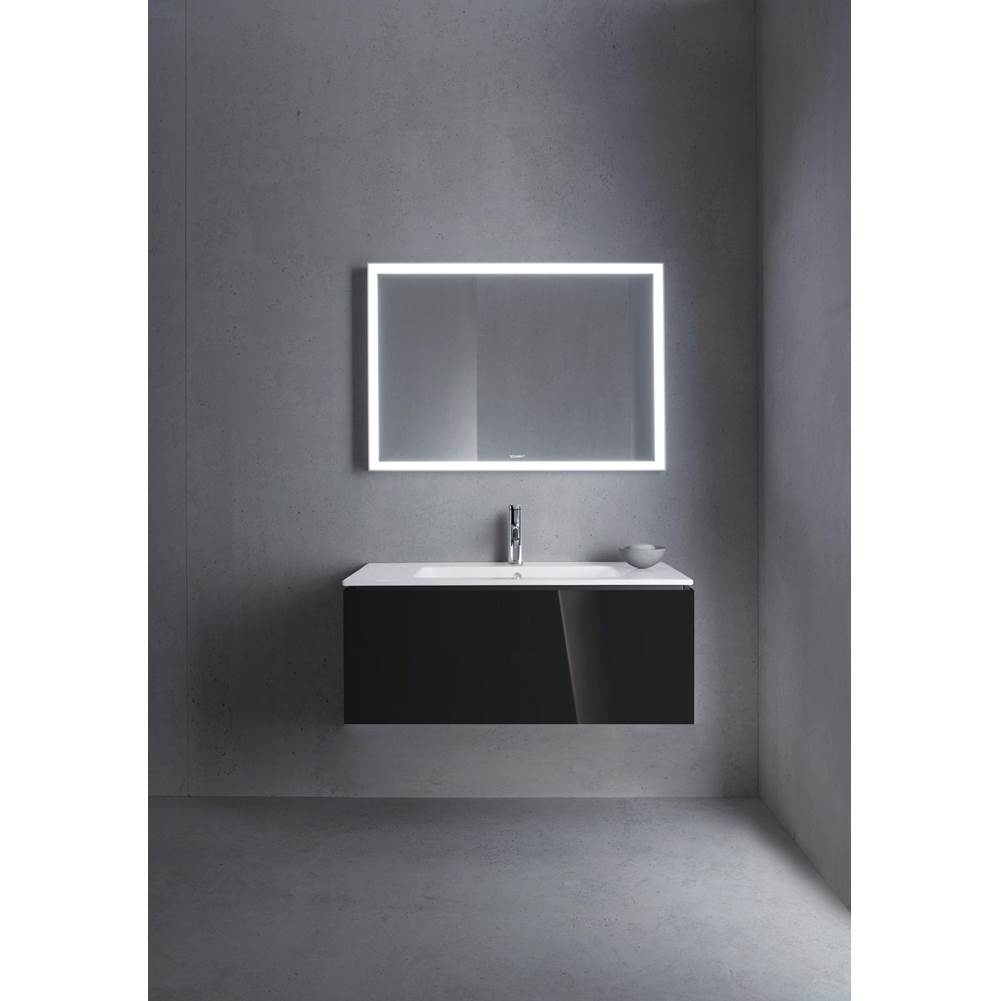 L-Cube One Drawer Wall-Mount Vanity Unit Concrete Gray