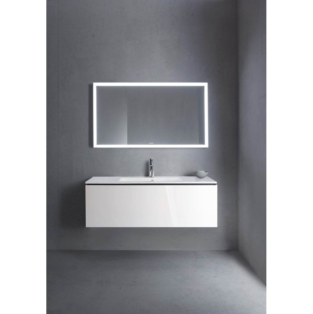 L-Cube One Drawer Wall-Mount Vanity Unit Concrete Gray