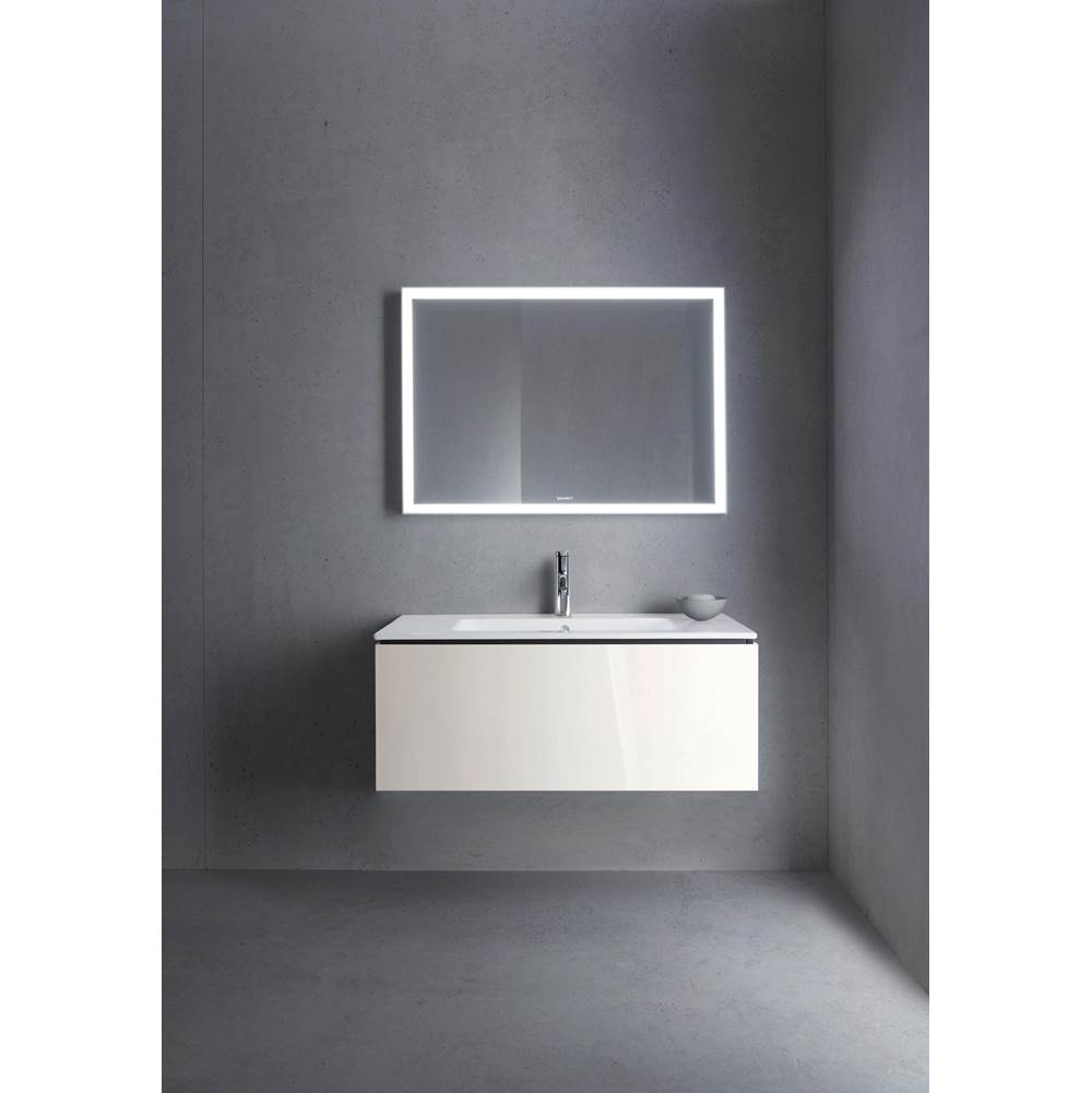L-Cube One Drawer Wall-Mount Vanity Unit Concrete Gray