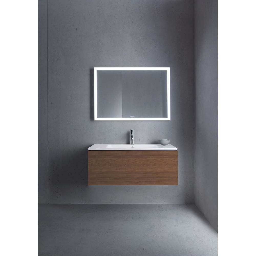 L-Cube One Drawer Wall-Mount Vanity Unit Concrete Gray