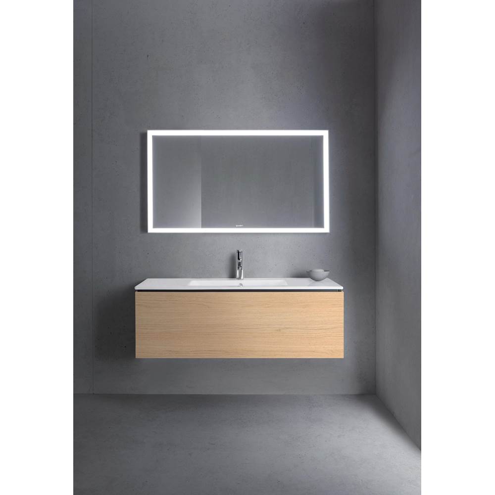 L-Cube One Drawer Wall-Mount Vanity Unit Concrete Gray