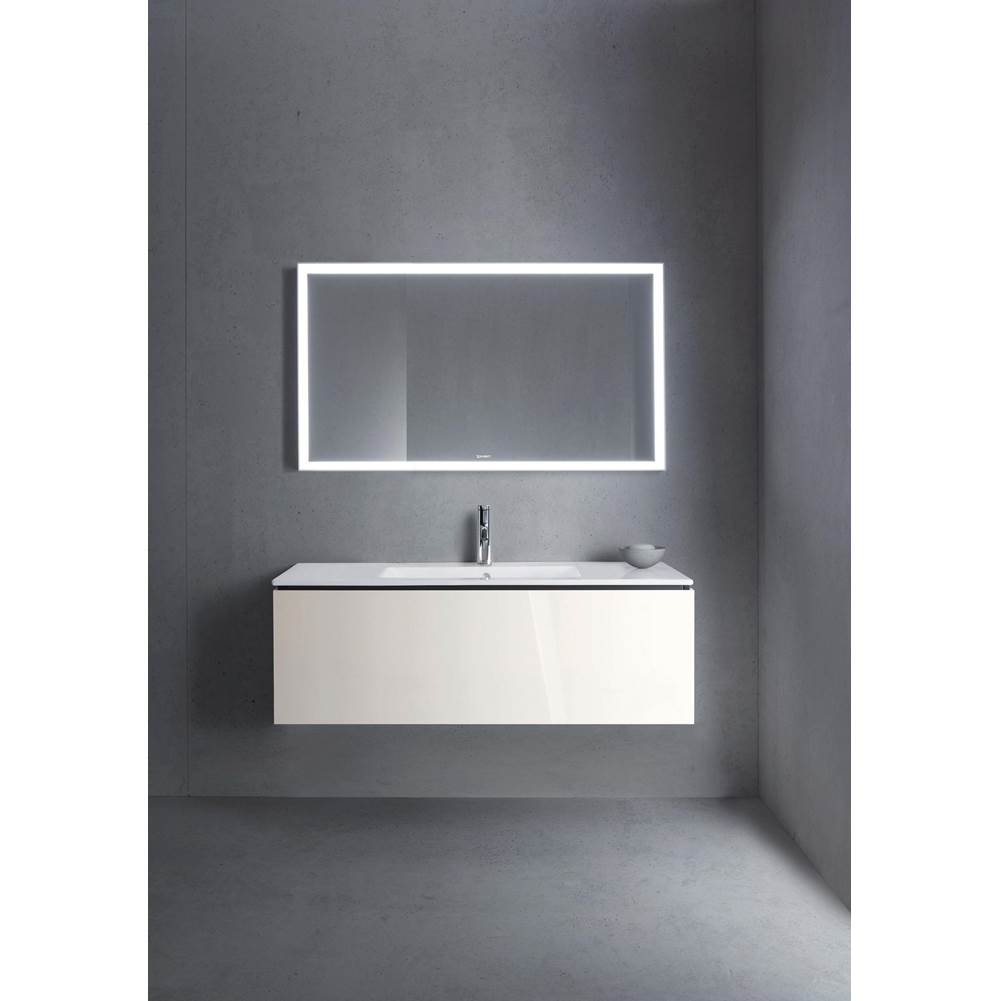 L-Cube One Drawer Wall-Mount Vanity Unit Concrete Gray