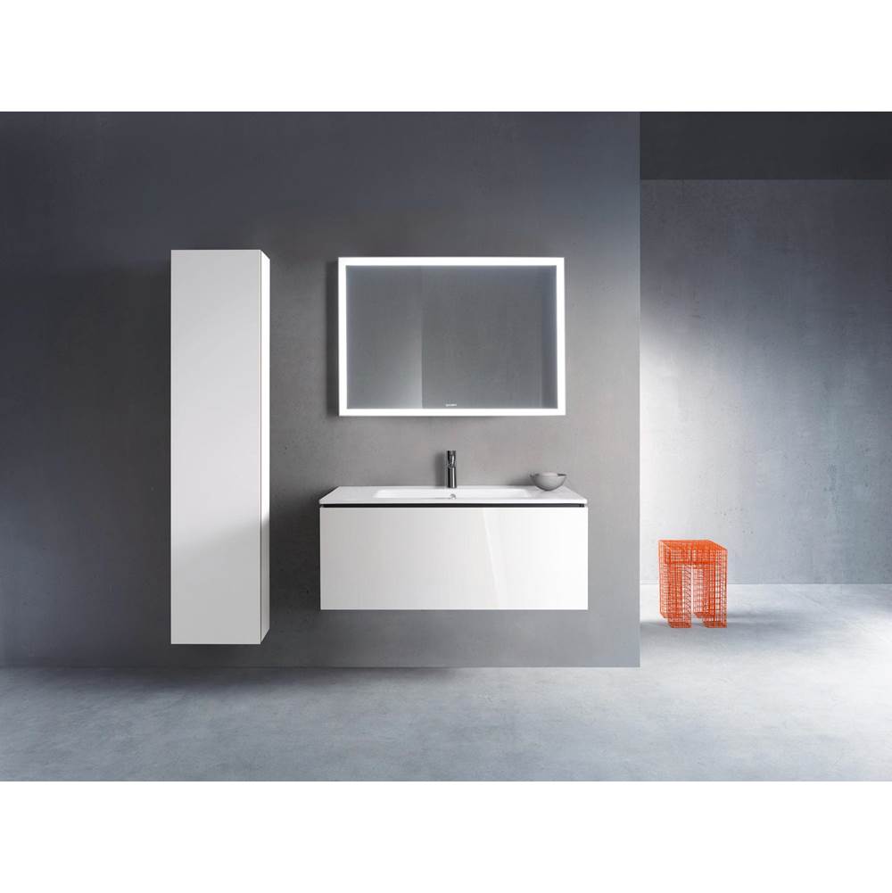 L-Cube One Drawer Wall-Mount Vanity Unit Concrete Gray