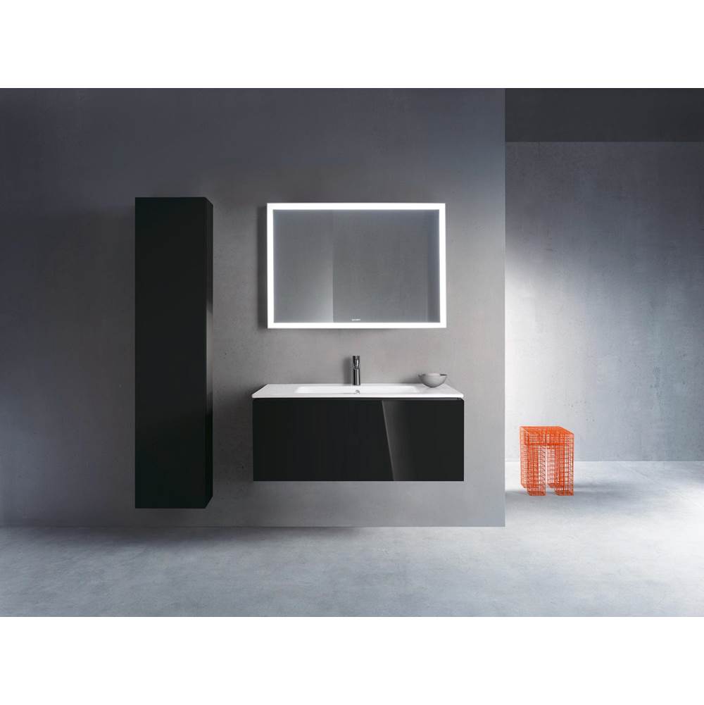 L-Cube One Drawer Wall-Mount Vanity Unit Concrete Gray