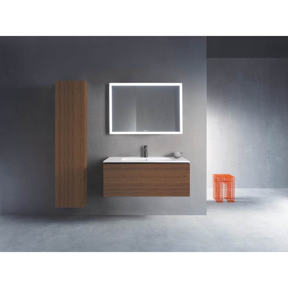 L-Cube One Drawer Wall-Mount Vanity Unit Concrete Gray