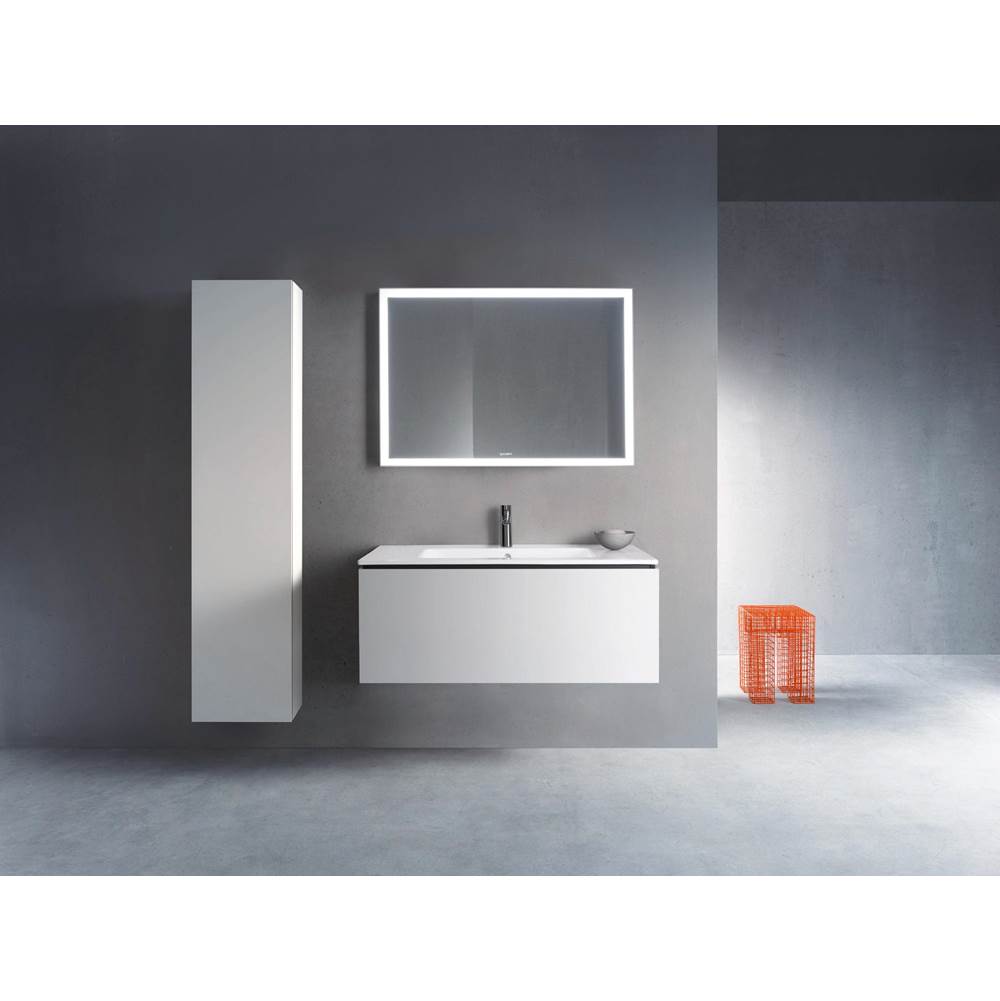 L-Cube One Drawer Wall-Mount Vanity Unit Concrete Gray
