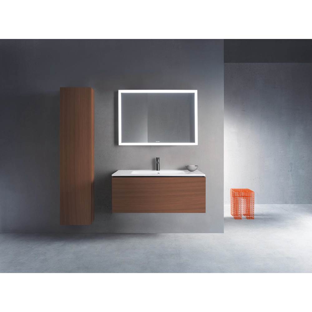 L-Cube One Drawer Wall-Mount Vanity Unit Concrete Gray