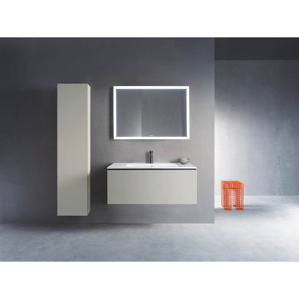 L-Cube One Drawer Wall-Mount Vanity Unit Concrete Gray