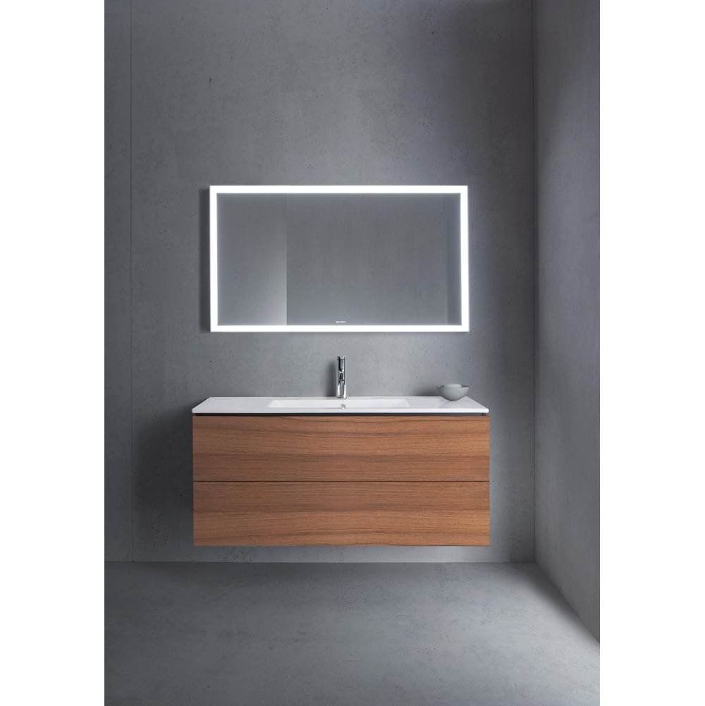 L-Cube Two Drawer Wall-Mount Vanity Unit Concrete Gray