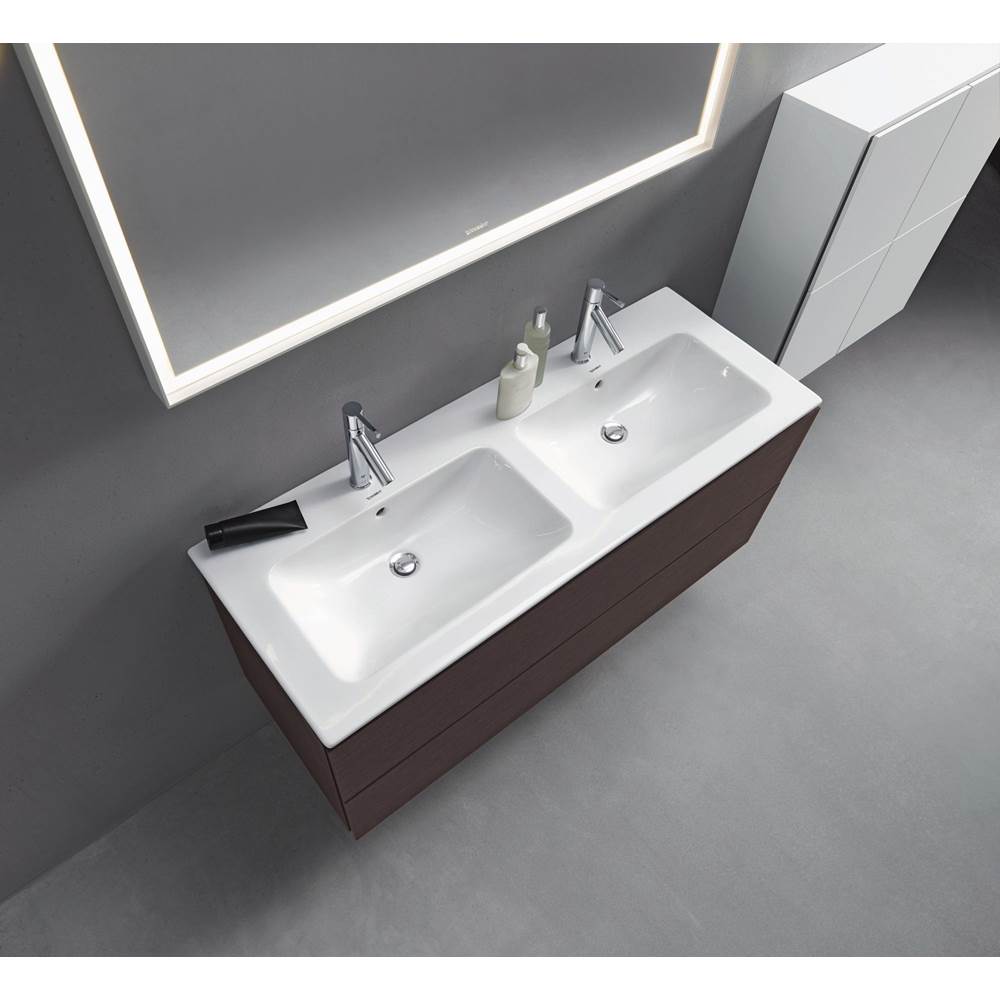 L-Cube Two Drawer Wall-Mount Vanity Unit Concrete Gray
