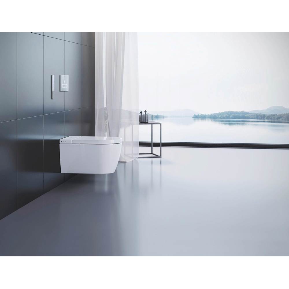 ME by Starck Wall-Mounted Toilet Bowl for Shower-Toilet Seat White with HygieneGlaze