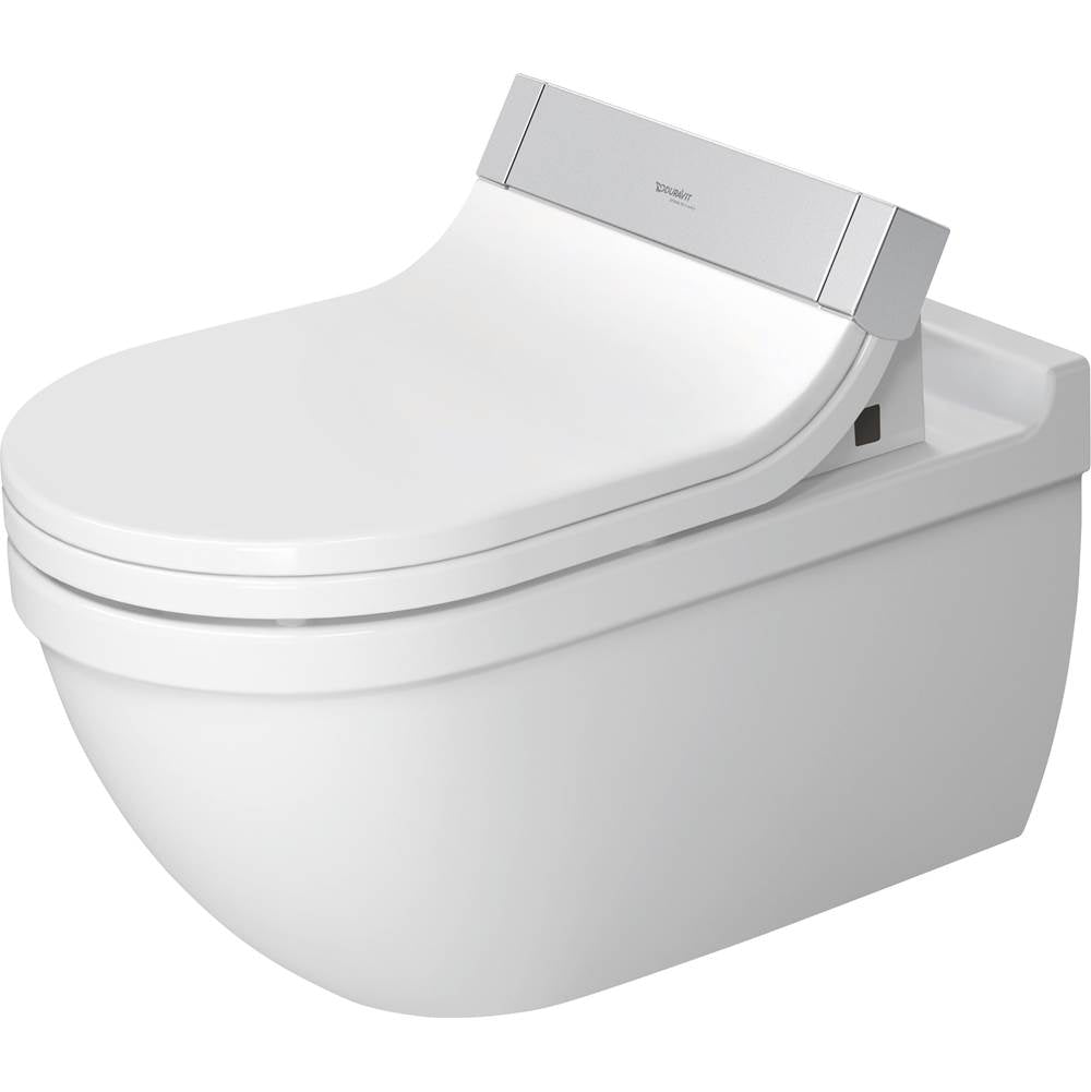 Duravit - Starck 3 Wall-Mounted Toilet Bowl for Shower-Toilet Seat White with HygieneGlaze - White