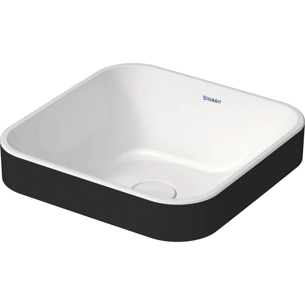 Duravit - Happy D.2 Plus Washbowl White With Anthracite - White With Anthracite