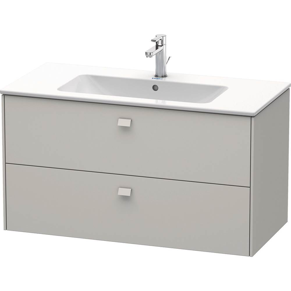 Duravit - Brioso Two Drawer Wall-Mount Vanity Unit Concrete Gray - Concrete Gray Matte