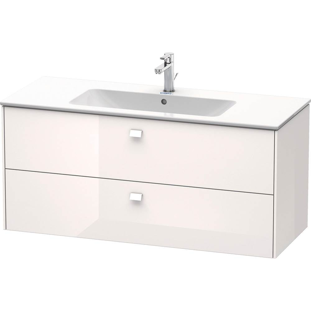 Duravit - Brioso Two Drawer Wall-Mount Vanity Unit White - White High Gloss