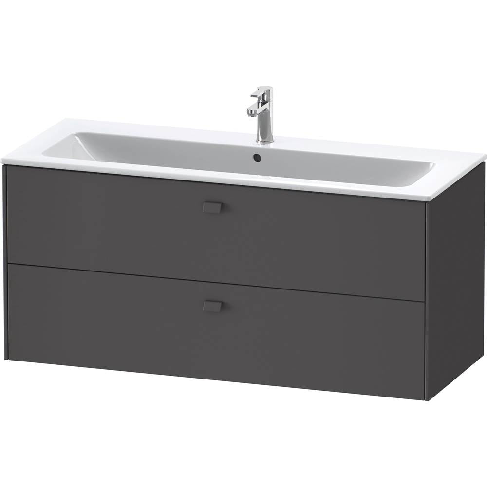 Brioso Two Drawer Wall-Mount Vanity Unit Concrete Gray