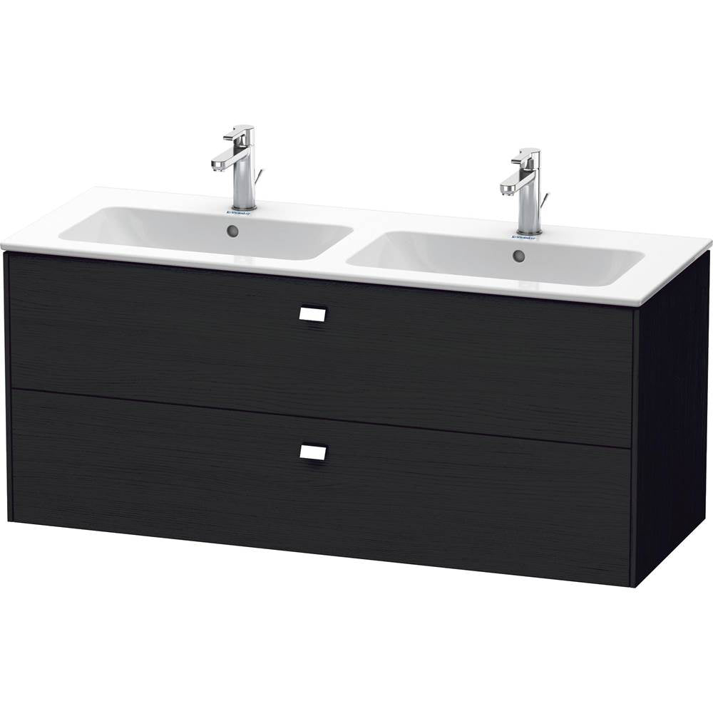 Duravit - Brioso Two Drawer Wall-Mount Vanity Unit Oak Black - Black Oak