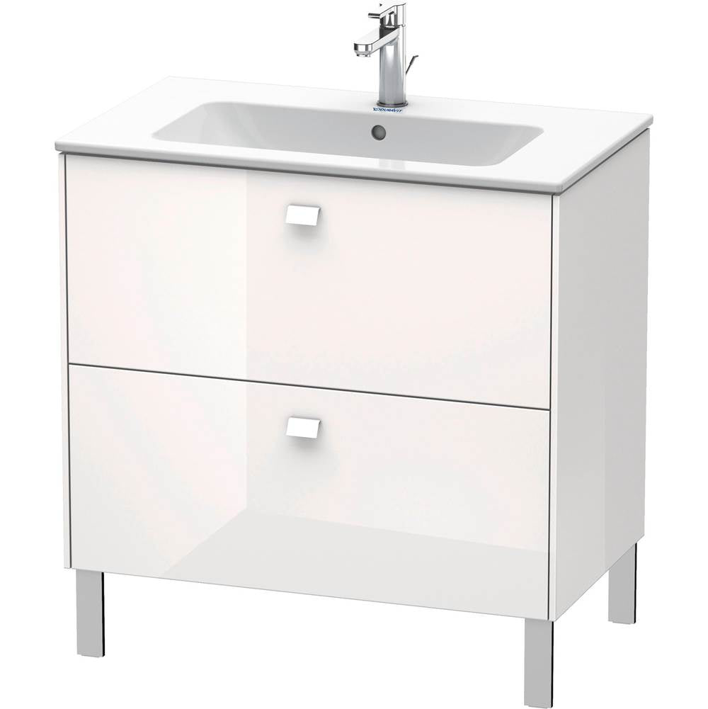 Duravit - Brioso Two Drawer Floorstanding Vanity Unit White - White High Gloss