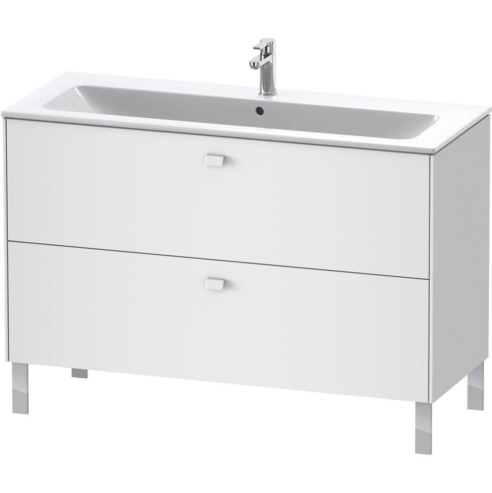 Brioso Two Drawer Floorstanding Vanity Unit Concrete Gray