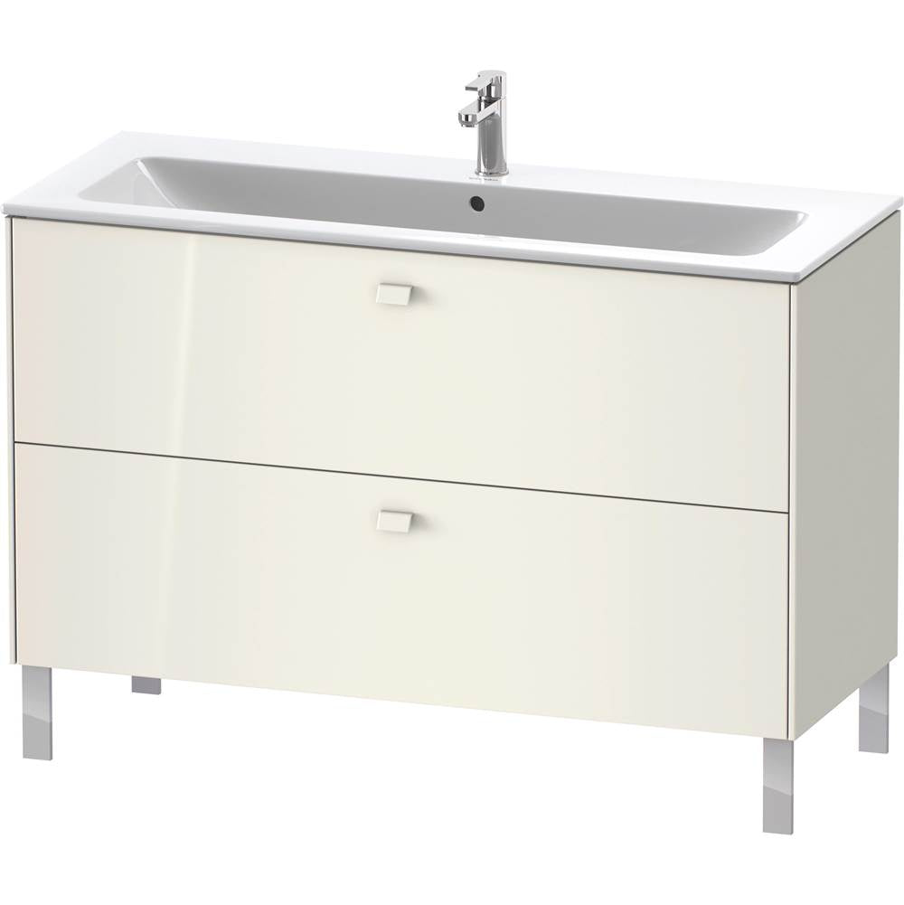 Brioso Two Drawer Floorstanding Vanity Unit Concrete Gray