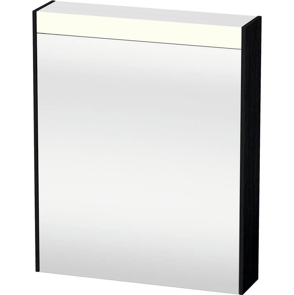 Duravit - Brioso Mirror Cabinet with Lighting Oak Black - Black Oak