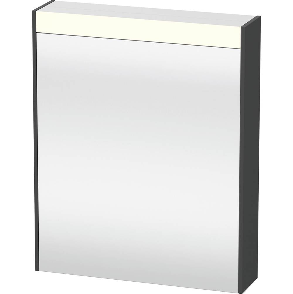 Duravit - Brioso Mirror Cabinet with Lighting Graphite - Graphite Matte