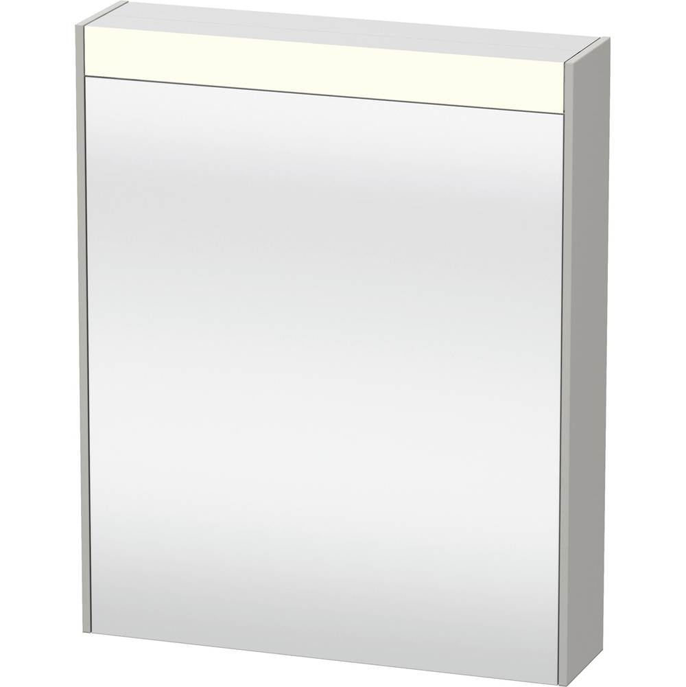 Duravit - Brioso Mirror Cabinet with Lighting Concrete Gray - Concrete Gray Matte