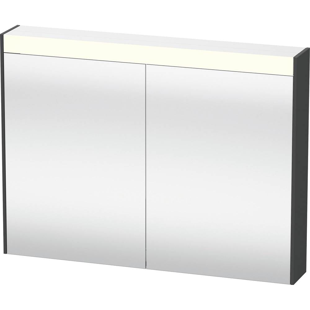 Duravit - Brioso Mirror Cabinet with Lighting Graphite - Graphite Matte