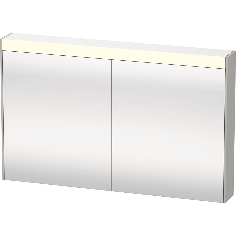Duravit - Brioso Mirror Cabinet with Lighting Concrete Gray - Concrete Gray Matte