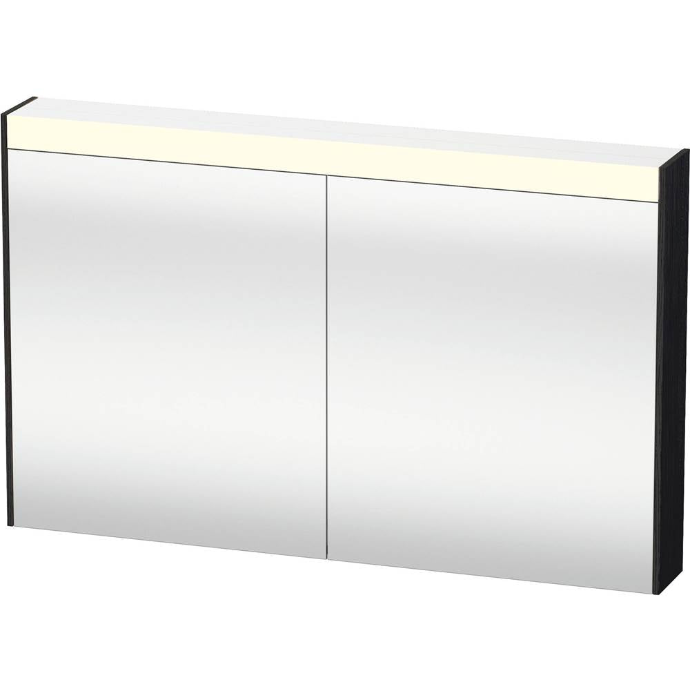 Duravit - Brioso Mirror Cabinet with Lighting Oak Black - Black Oak