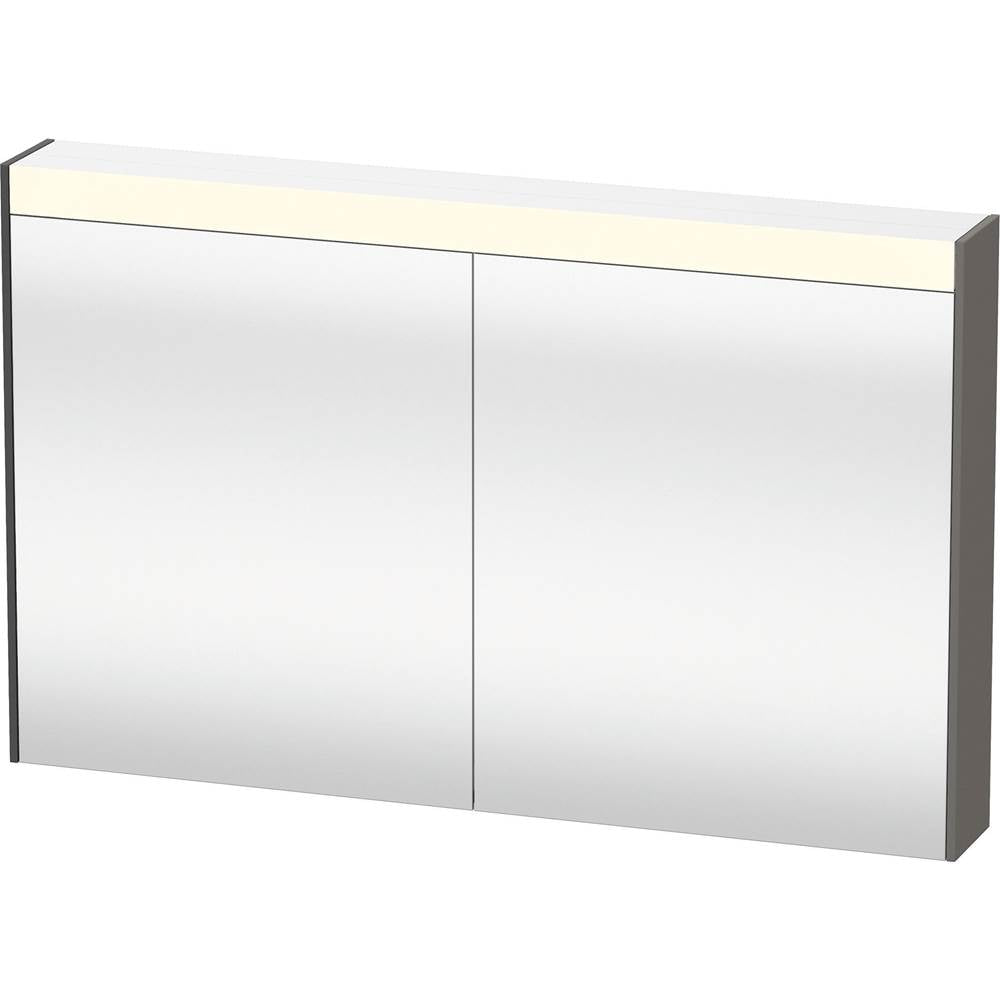 Duravit - Brioso Mirror Cabinet with Lighting Graphite - Graphite Matte