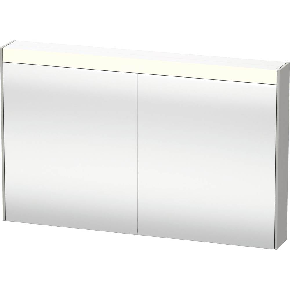 Duravit - Brioso Mirror Cabinet with Lighting Concrete Gray - Concrete Gray Matte