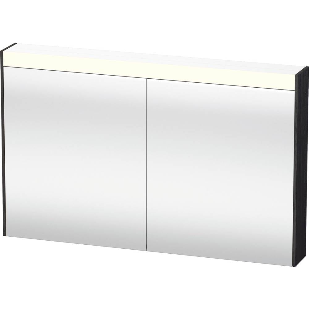 Duravit - Brioso Mirror Cabinet with Lighting Oak Black - Black Oak
