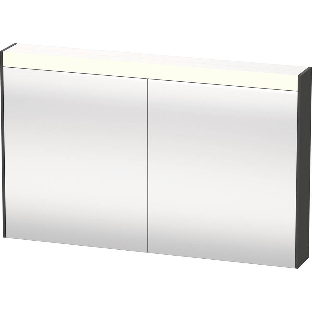 Duravit - Brioso Mirror Cabinet with Lighting Graphite - Graphite Matte