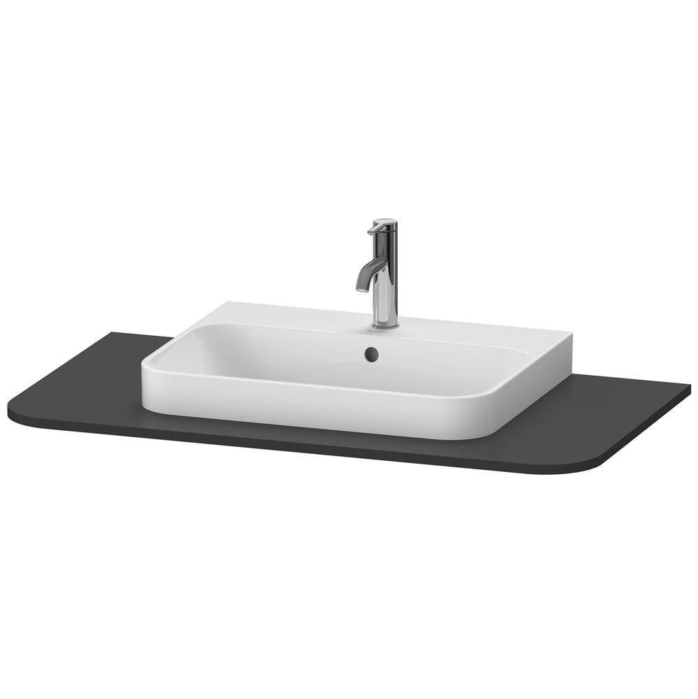 Duravit - Happy D.2 Plus Console with One Sink Cut-Out Graphite - Graphite Super Matte