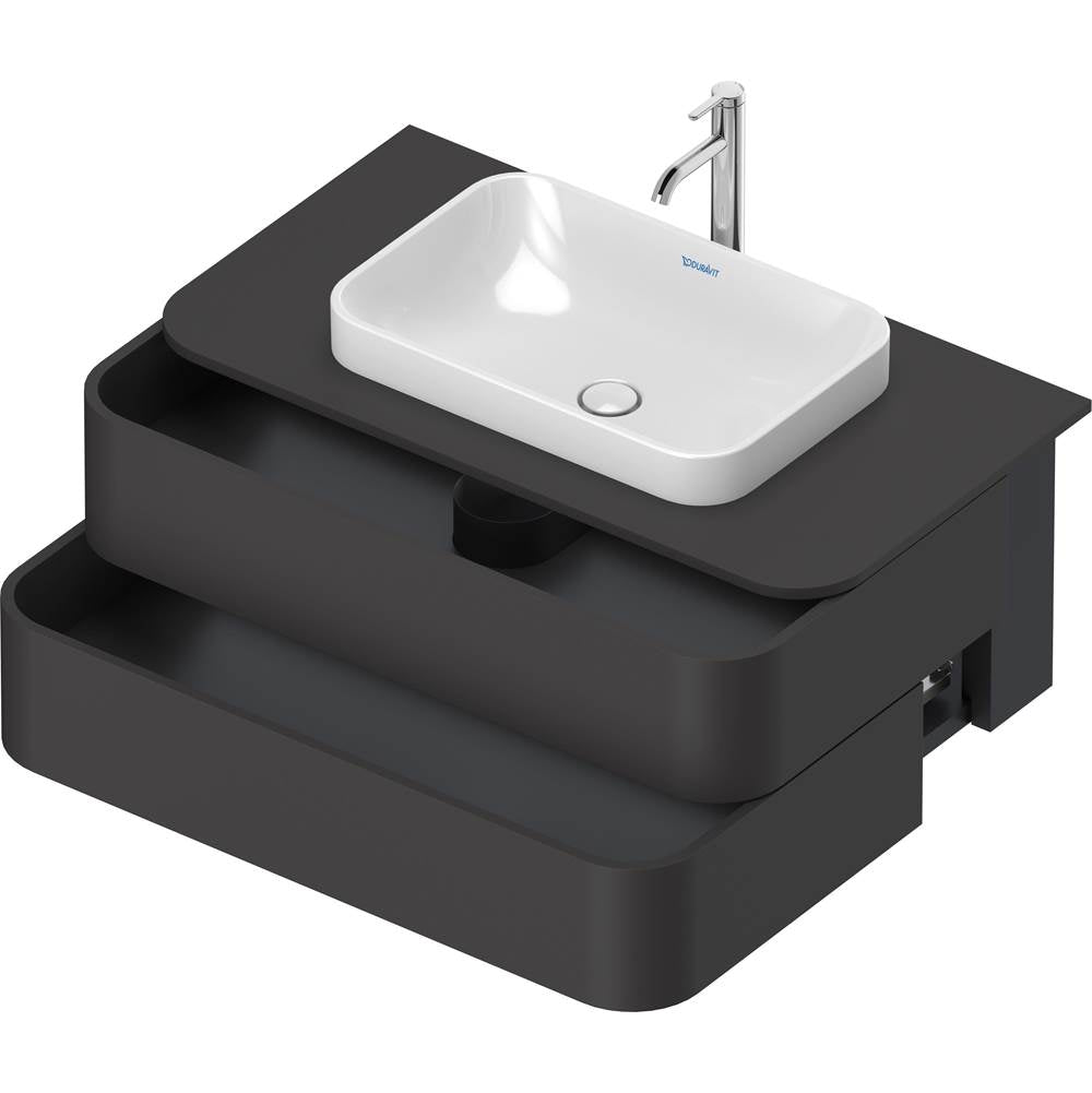 Happy D.2 Plus Two Drawer Wall-Mount Vanity Unit White
