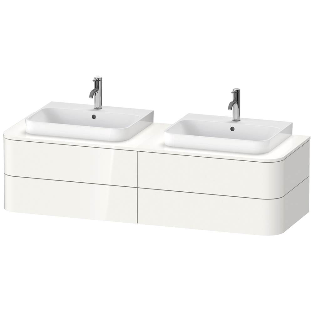 Duravit - Happy D.2 Plus Four Drawer Wall-Mount Vanity Unit White - White High Gloss