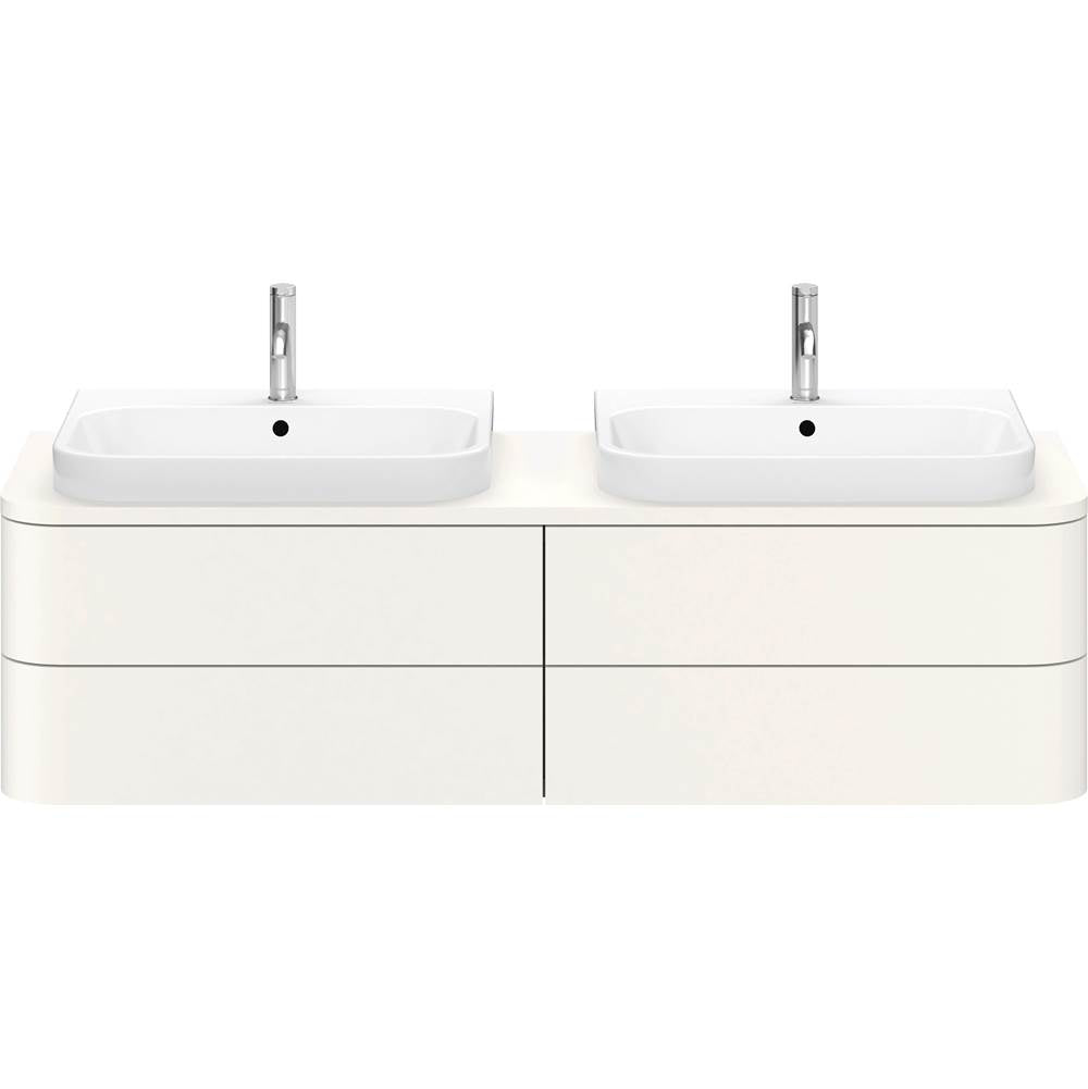 Happy D.2 Plus Four Drawer Wall-Mount Vanity Unit White