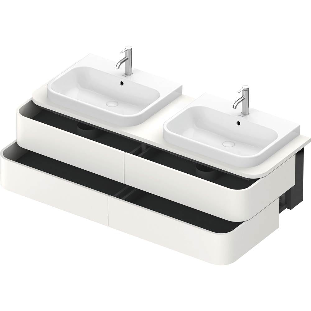 Happy D.2 Plus Four Drawer Wall-Mount Vanity Unit White