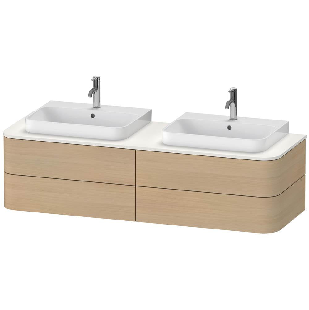 Duravit - Happy D.2 Plus Four Drawer Wall-Mount Vanity Unit Mediterranean Oak - Mediterranean Oak