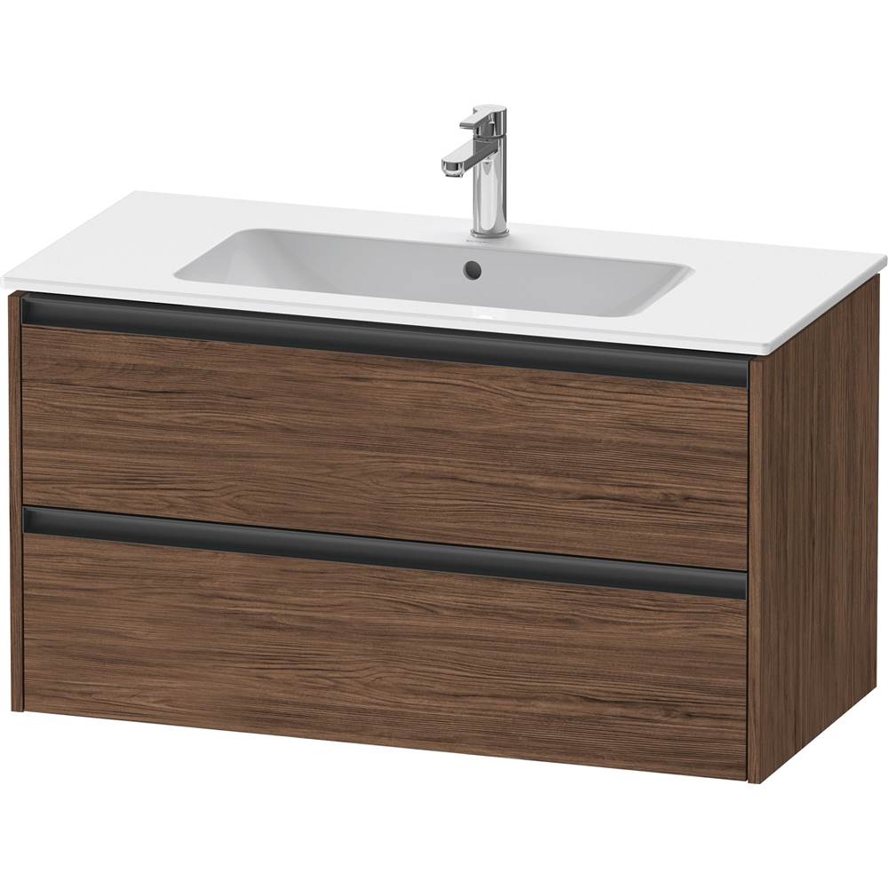 Duravit - Ketho.2 Vanity Unit Wall-mounted - Walnut Dark