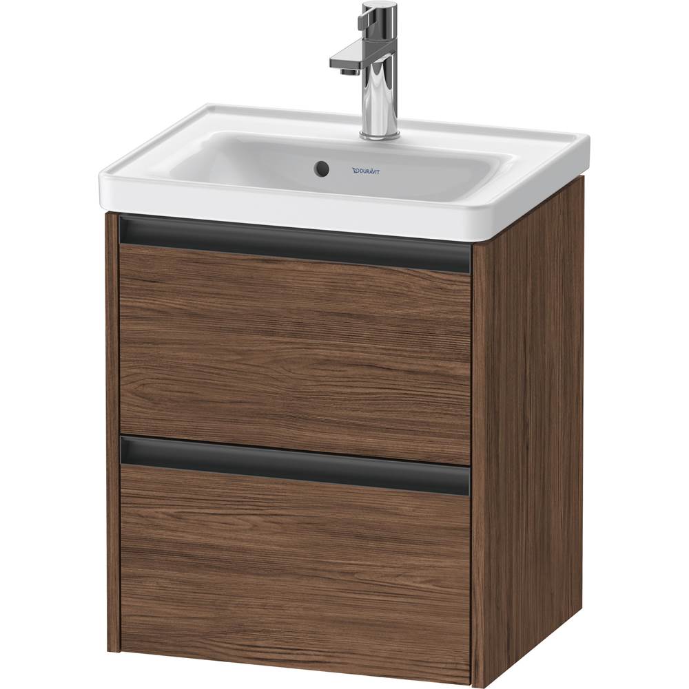 Duravit - Ketho.2 Vanity Unit Wall-mounted - Walnut Dark