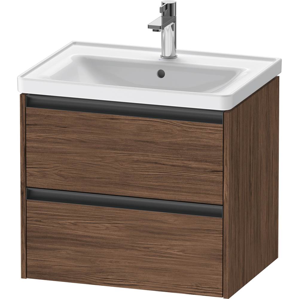 Duravit - Ketho.2 Vanity Unit Wall-mounted - Walnut Dark